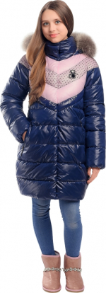 Пальто для девочки GnK ЗС-781 превью фото
